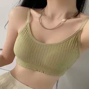[룽스_64]러블리 브라탑 캡내장 조절 나시티 끈나시