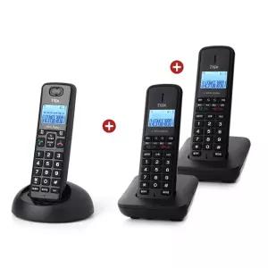 한글 메뉴 [무선 3대] 블랙 ITEK 2.4GHz 무선전화기 발신자표시 일반가정용 고음질 IK-1070M-3