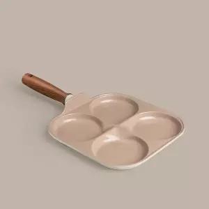 [하프클럽/알티피아]캠핑프라이팬 우드손잡이 세라믹후라이팬 브런치팬 예쁜 24cm