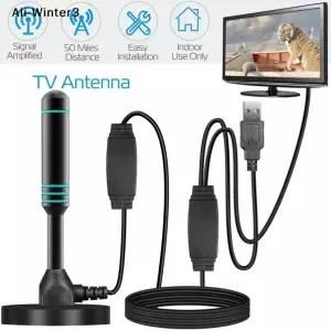 dmb안테나 R신호 증폭기 디지털 TV 안테나 480 마일 실내외 마그네틱 베이스 VHF UHF