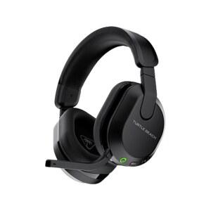 eAj 터틀 비치 스텔스 600 무선 멀티플랫폼 증폭 게이밍 헤드셋, PS5, PS4, PC 및 모바일용 u2013 블루투스, 80시간 배터리, 노이즈 캔슬링 플립 투 뮤트 마이크, 50mm 스피커 u2013 블랙