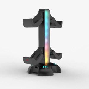 듀얼센스거치대 P5 듀얼센스 컨트롤러용 충전 스탠드 STKDZ509 RGB 듀얼 기능 조명