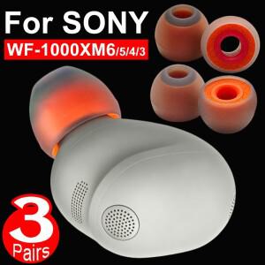 소니호환 WF-1000XM6 S/M/L 소프트 메모리폼 이어팁 실리콘 교체용 귀마개 소음 차단 폼 이어버드 팁