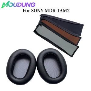 MOUDUNG 소프트 폼 단백질 가죽 헤드폰 이어 패드 소니호환 MDR-1AM2 헤드셋 귀마개 슬리브와 호환 가능