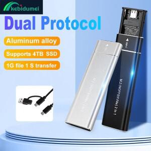 케비두메이 USB 3.1 M.2 SSD 외장 케이스 10Gbps NVMe SATA 듀얼 프로토콜 메탈 하드 디스크 (노트북/PC용)
