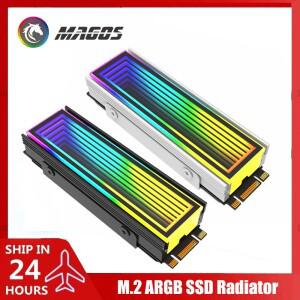 M.2 RGB 쿨러 스노우 인피니트 미러 디자인 2280 SSD 히트싱크 nvme 아머 메인보드 5V SYNC 블랙/실버