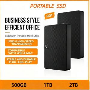 시게이트 1TB 휴대용 외장 하드 드라이브 2TB 모바일 솔리드 스테이트 500GB USB 3.0 디스크 SSD 노트북용