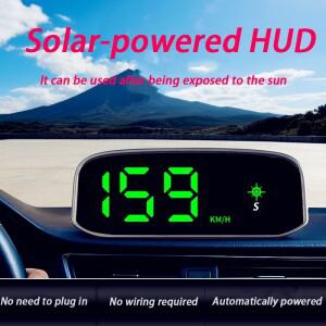 솔라 HUD GPS 속도계 KMH/MPH(전자견 포함) 자동차 헤드업 디스플레이 멀티 컬러 LED 5V 무선 보안 장치