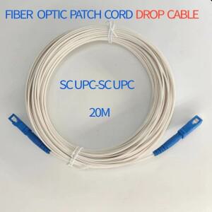20M FTTH 케이블 광섬유 패치 코드 SM SC/UPC-SC/UPC SX 1.6mm LSZH 연장 G657B3