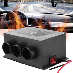 12V 소형 자동차 히터 3홀 400W-600W 겨울용  가열 워머 서리 제거 저소음 제상기 액세서리