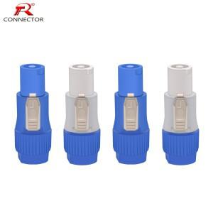 8pcs Powercon 커넥터 3pin 20A 250V NAC3FCA 전기 드릴 용 전원 남성 플러그 LED 스크린 무대 조명 연결