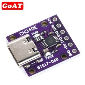 아두이노 프로 미니용 TYPE-C 인터페이스 USB-TTL 직렬 변환기 CH340E MSOP10 대체 모듈 5V 3.3V