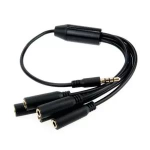AUX 분배 케이블 3.5mm 스테레오 4극 MF x5 30cm 이어폰 연결 MP3 음악