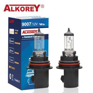 Alkorey-9007 HB5 12V 60/55W 자동 전구 헤드라이트 하이/로우 빔 조명 할로겐 램프 2 개