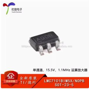 45개  LMC7101BIM5X/NOPB SOT-23-5 단일 채널 15.5V 1.1MHz 연산 증폭기