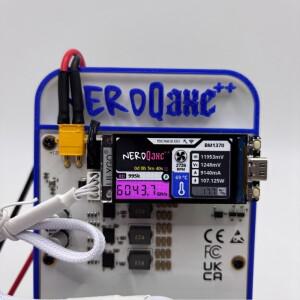 NerdQaxe++ Rev 6T ASIC 채굴기 100W 저전력 가정용 솔로 올인원 브래킷 및 듀얼 팬 포함 4개의 BM1370 칩