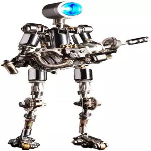 모살 터미네이터 M 3D 메탈 퍼즐 아르시닉스 DIY 기계 로봇 모델 키트 공상 과학 디자인 LED 조명 기능
