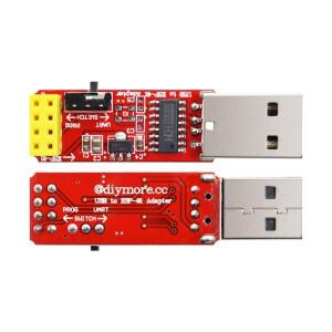 CH340C 드라이버 USB-ESP8266 어댑터 모듈 ESP-01 Prog 프로그래머 다운로더 WIFI 보드