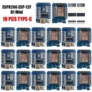 1-20PCS WeMos D1 미니 TYPE-C/마이크로 USB ESP8266 ESP-12F CH340G V2 모듈 WiFi 개발 보드 3.3V 아두이