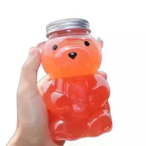 곰돌이 보틀 공병 카페 용기 야쿠르트 음료 일회용 페트병