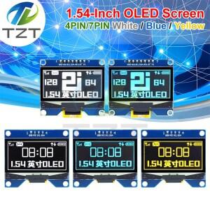 TZT 1.54 인치 4PIN 흰색 파란색 노란색 OLED 스크린 모듈 CH1116 / SSD1309 드라이브 IC SPI 인터페이스 1