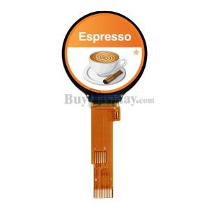 1.28 인치 240x240 IPS TFT LCD 원형 옵션 정전식 터치 스크린  FPC 커넥터 포함