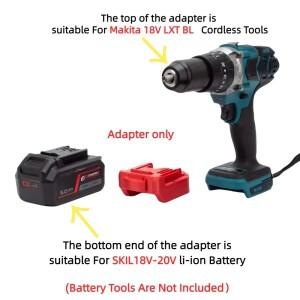 SKIL 20V BY519601 리튬 이온 배터리 용 어댑터 변환기 Makita 18V LXT 무선 드릴 도구 액세서리