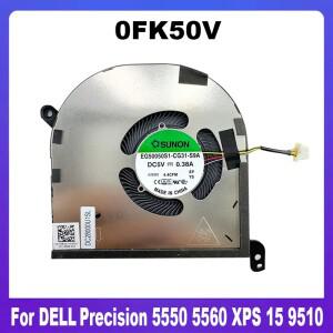 0FK50V DELL XPS 15 9500 Precision 5550 CPU 팬 새 원본