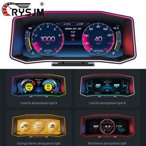 P4 OBD GPS HUD 경사계 6.2인치 LCD 화면 헤드업 디스플레이 스마트 자동차 시스템 속도 터빈 가속도계 온