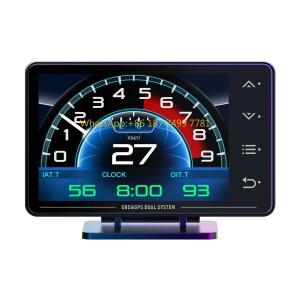공장 직판 XS 자동차 OBD2 게이지 자동 속도계 터치 버튼 GPS HUD 헤드업 디스플레이 LCD 미터 알람 기능