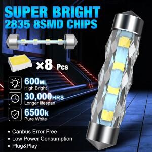C5W LED 돔 라이트 캔버스 31MM 자동차 도어 신호 계기판 램프 실내등
