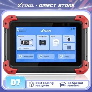 XTOOL D7 OBD2 자동차 진단 도구 양방향 자동차 스캐너 3년 무료 업데이트 내장 CAN FD ECU 코딩 36개 이상