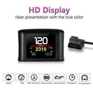 10PCS P10 프로 자동차 obd2 헤드 업 디스플레이 속도계 온보드 컴퓨터 과속 알람 엔진 오류 코드 전자 액