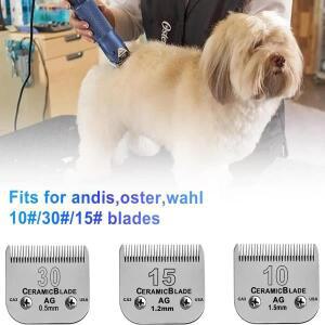 Andis Oster A5 Wahl KM  분리형 블레이드 동물용 클리퍼용 애완 9색 스테인레스 빗세트크기 10/15/30만 해