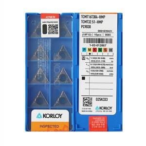 KORLOY TCMT HMP PC9030 초경 터닝 인서트 공구