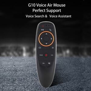 G10s 에어 마우스 음성 제어 지원 자이로 감지 무선 2.4GHz 기능 안드로이드 TV 박스용 미니 리모컨