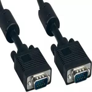 페라이트가 장착된 케이블레라 ZC77ETMM-10 슈퍼 VGA HD15 M/M 28 AWG OD 9.0mm 차폐 10
