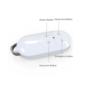 1/2/8pcs 무선 휴대용 알람 리모컨 4 버튼 키 Fobs for Focus GSM ST-IIIB ST-V 침입자 경보