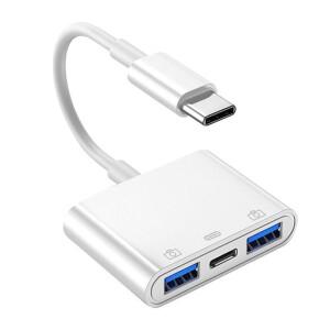 아이폰 호환 15 시리즈용 USB-C to 3.0 여성형 OTG 어댑터 U 디스크 카메라 마우스용 컨버터