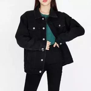 JJM-NS97 여자기본청자켓 진청or블랙 패션 겨울코트 겨울잠바 (W7B2B74)