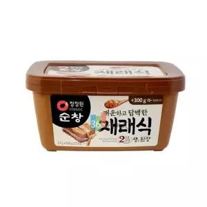 청정원 재래식 생된장 2kg 맛있는된장 (W84A5A0)