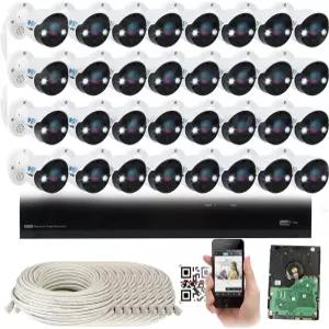 GW 스마트 AI 32채널 H.265 PoE NVR 울트라HD 4K 3840x2160 카메라 시스템 32 x 8MP 2160P 얼굴
