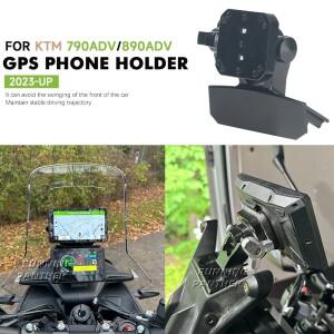 790ADV 네비게이션 브래킷 GPS 폰 홀더 790 890 ADV 어드벤처 2024 2025-UP 바이크 오토바이 운전용 거치대