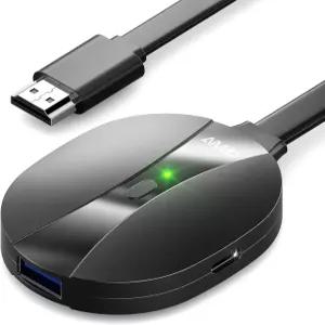 AIMIBO 트루 4K 무선 디스플레이 어댑터 2026 플러그 앤 플레이 2.4G+5G@60Hz HDMI 동글 17 Android