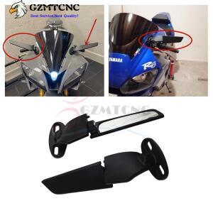 야마하 호환 YZF R6 R1 R25 R3 V2 V3용 미러   조절식 회전 모토