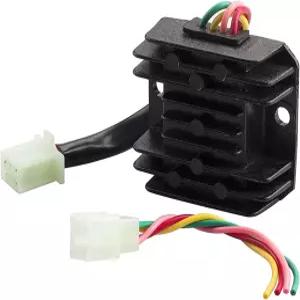딕노 12V 전압 조절기 정류기 GY6 125cc ATV 더트 바이크 고 카트 모페드 및 스쿠터용 4선 교체