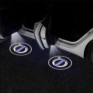 [호환품]2pcs HD 자동차 무선 프로젝터 빛 자기 환영 램프 볼보 호환 Rdesign XC90 S60 V70 S80 S40 V50 V4