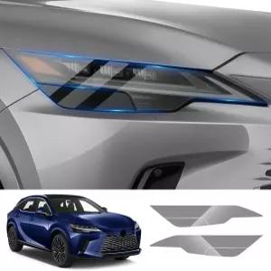Lexus RX 2023 2024 하이브리드 자동차 액세서리 외부 장식 스모키 매트 블랙 스마트 틴트 TPU 커버 비닐