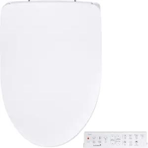 스마트비데 SB-1200 럭셔리 어드밴스드 전기 길쭉한 흰색 변기 시트 리모컨 끝없는 온수 LED 야간 조명