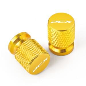 2개 금속 타이어 밸브 에어 포트 스템 커버 캡 바이크 오토바이 혼다 PCX 125 150 160 PCX125 2021 용